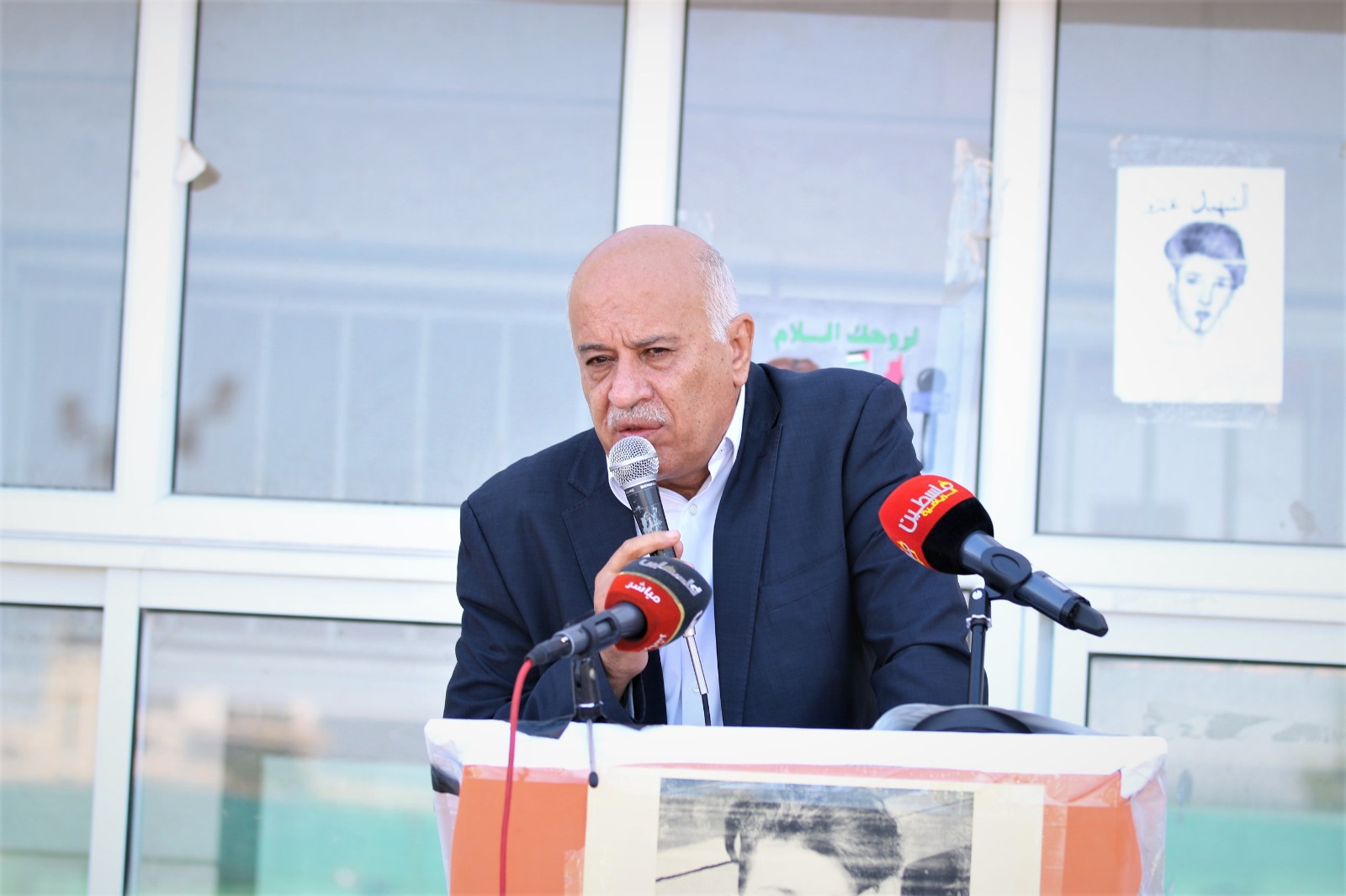 الرجوب خلال كلمته في إطلاق برنامج المخيمات الصيفية للطلائع